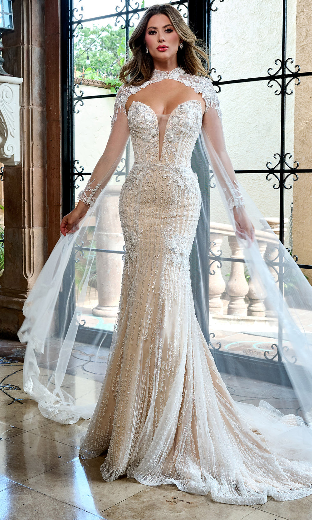 Rachel Allan RB5093 - Strapless Beaded Appliqued Wedding Gown Wedding Dresses