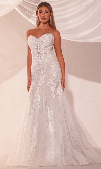 Rachel Allan RB5105 - Sparkling Lace Trumpet Bridal Gown Wedding Dresses