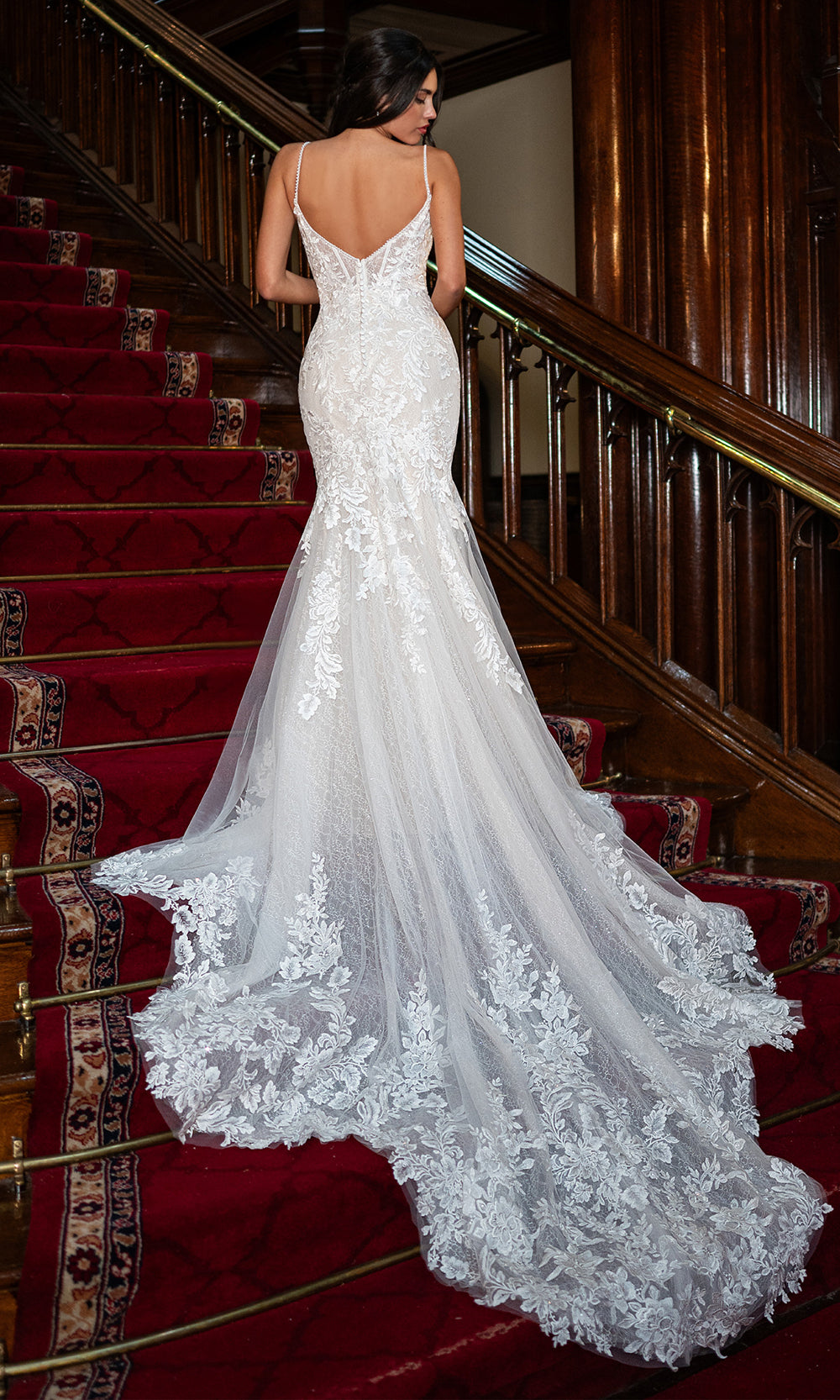 Rachel Allan RB5121 - Spaghetti Strap Lace Wedding Dress Wedding Dresses