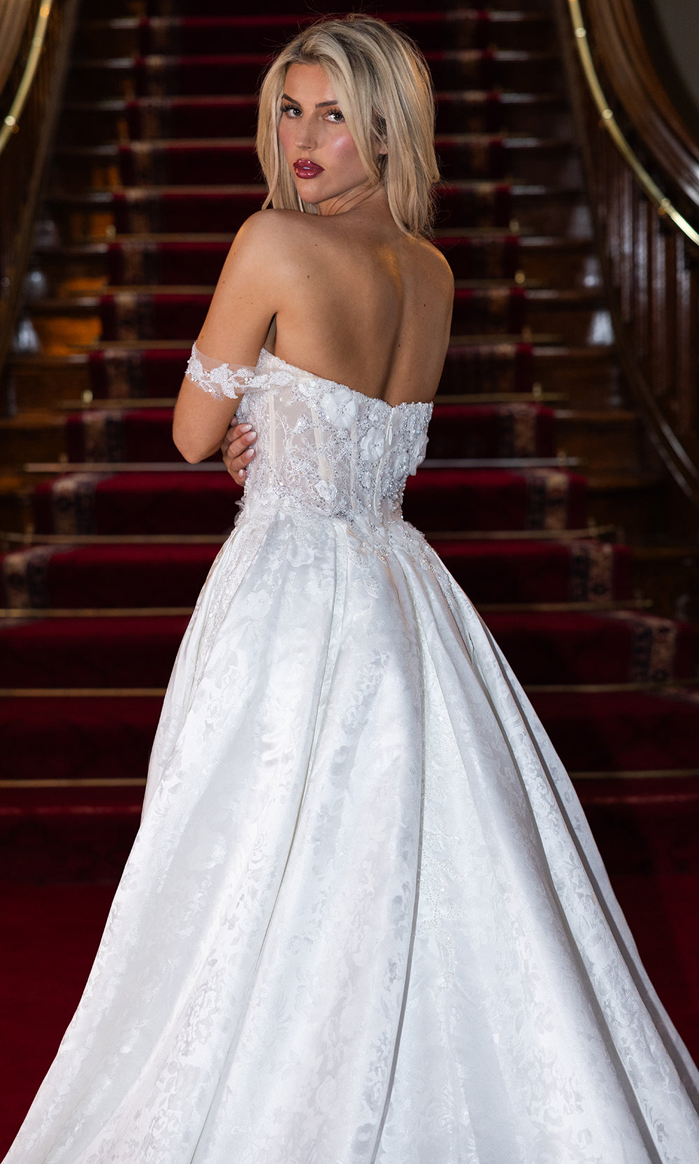 Rachel Allan RB5122 - Lace Bodice Wedding Dress Wedding Dresses in Ivory Nude