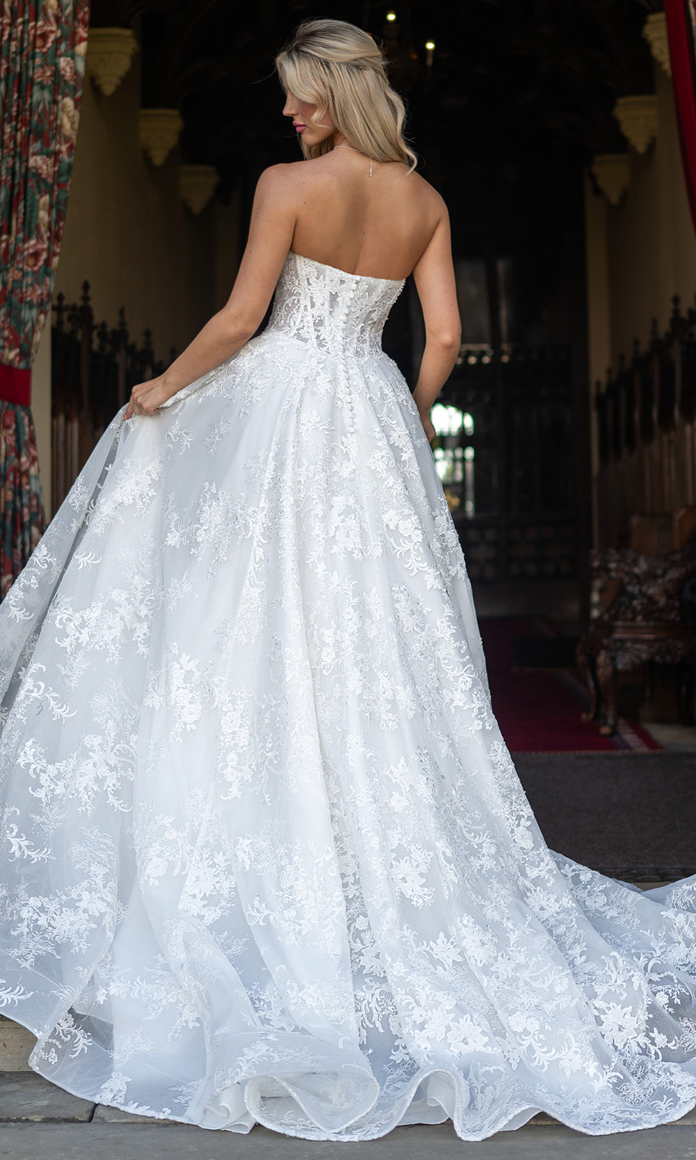 Rachel Allan RB5132 - Illusion Lace Bridal Gown Wedding Dresses