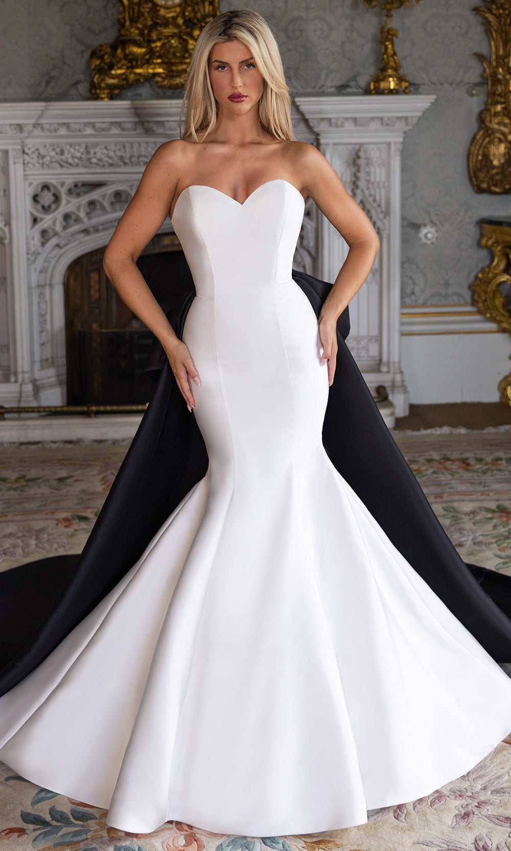 Rachel Allan RB5133 - Sweetheart Wedding Dress with Detachable Overskirt Wedding Dresses in Ivory Black