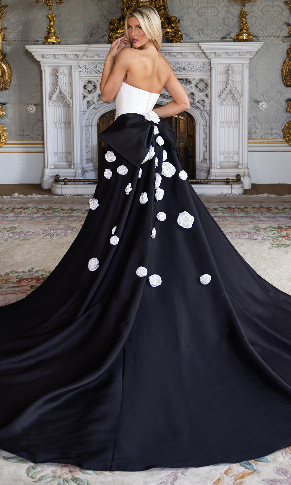 Rachel Allan RB5133 - Sweetheart Wedding Dress with Detachable Overskirt Wedding Dresses in Ivory Black