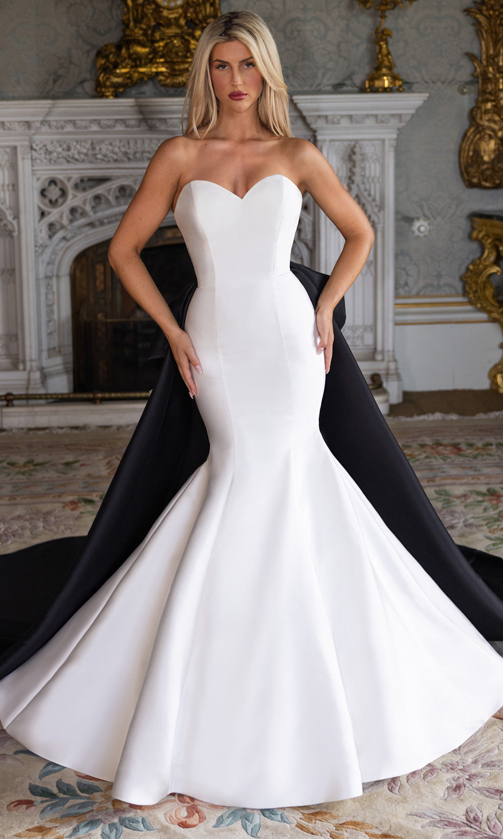 Rachel Allan RB5133 - Sweetheart Wedding Dress with Detachable Overskirt Wedding Dresses in Ivory Black