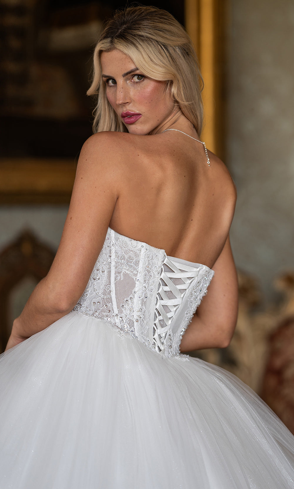 Rachel Allan RB6191 - Beaded Corset Bridal Ball Gown Wedding Dresses