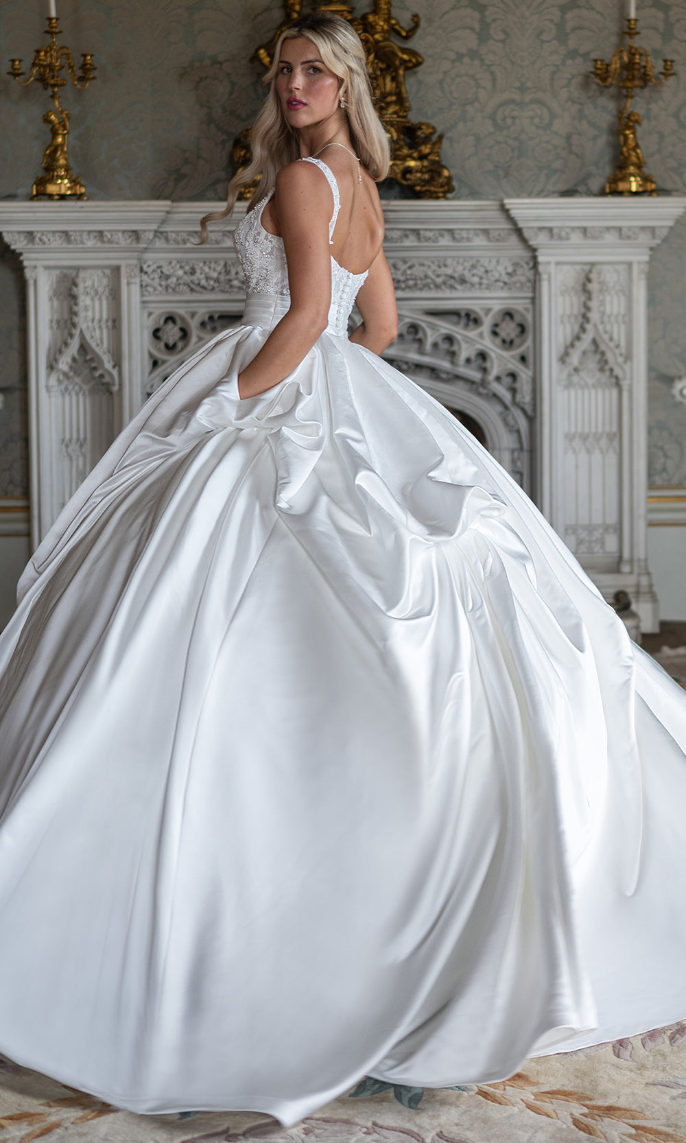Rachel Allan RB6192 - Classic Draped Bridal Ball Gown Wedding Dresses