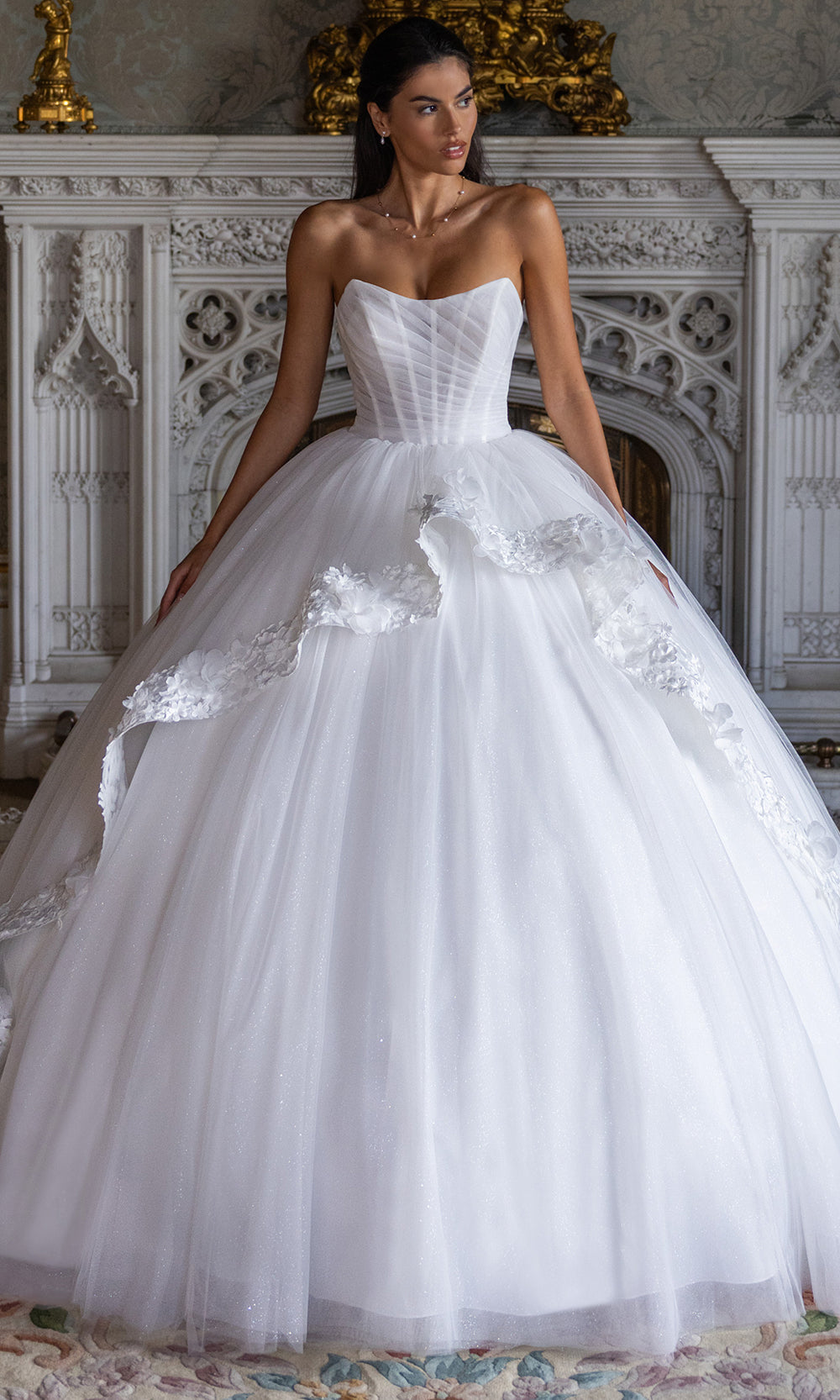 Rachel Allan RB6194 - Corset Bodice Tulle Ball Gown Wedding Dresses