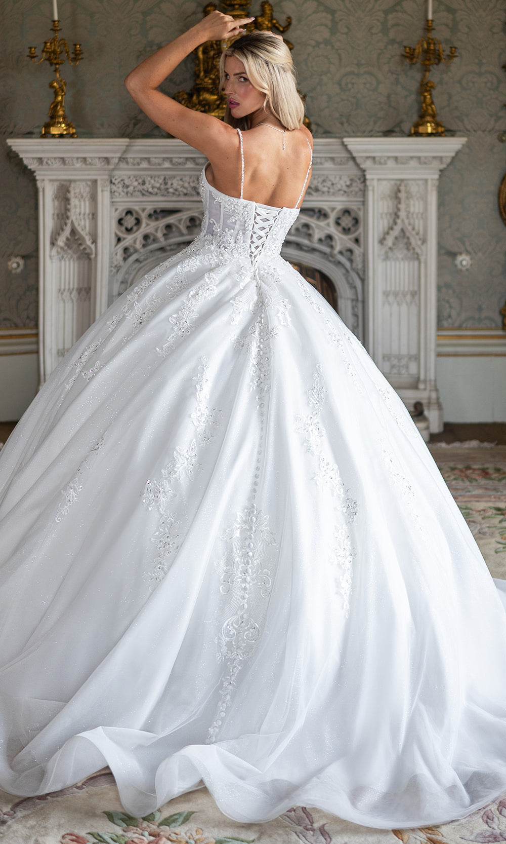 Rachel Allan RB6196 - Sweetheart Lace Bridal Ball Gown Wedding Dresses