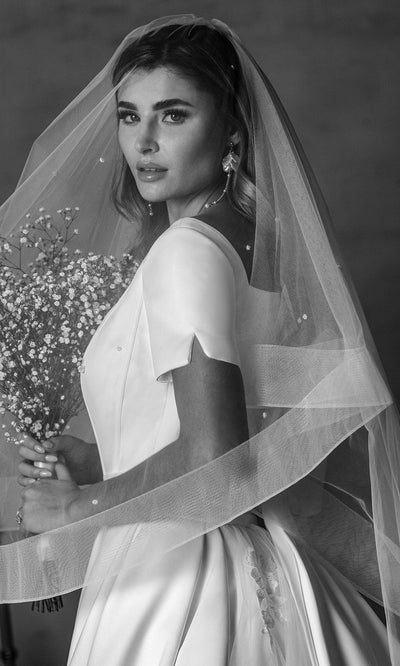 Rachel Allan RB7018 - Scoop Neck Pleated Bridal Ballgown Wedding Dresses