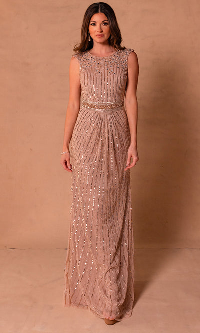 Rachel Allan RB8185 - Jewel Neck Embellished Formal Dress Mother of the Bride Dresses