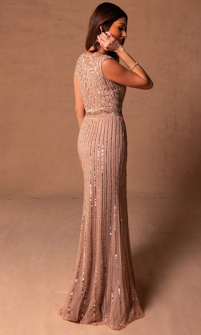 Rachel Allan RB8185 - Jewel Neck Embellished Formal Dress Mother of the Bride Dresses