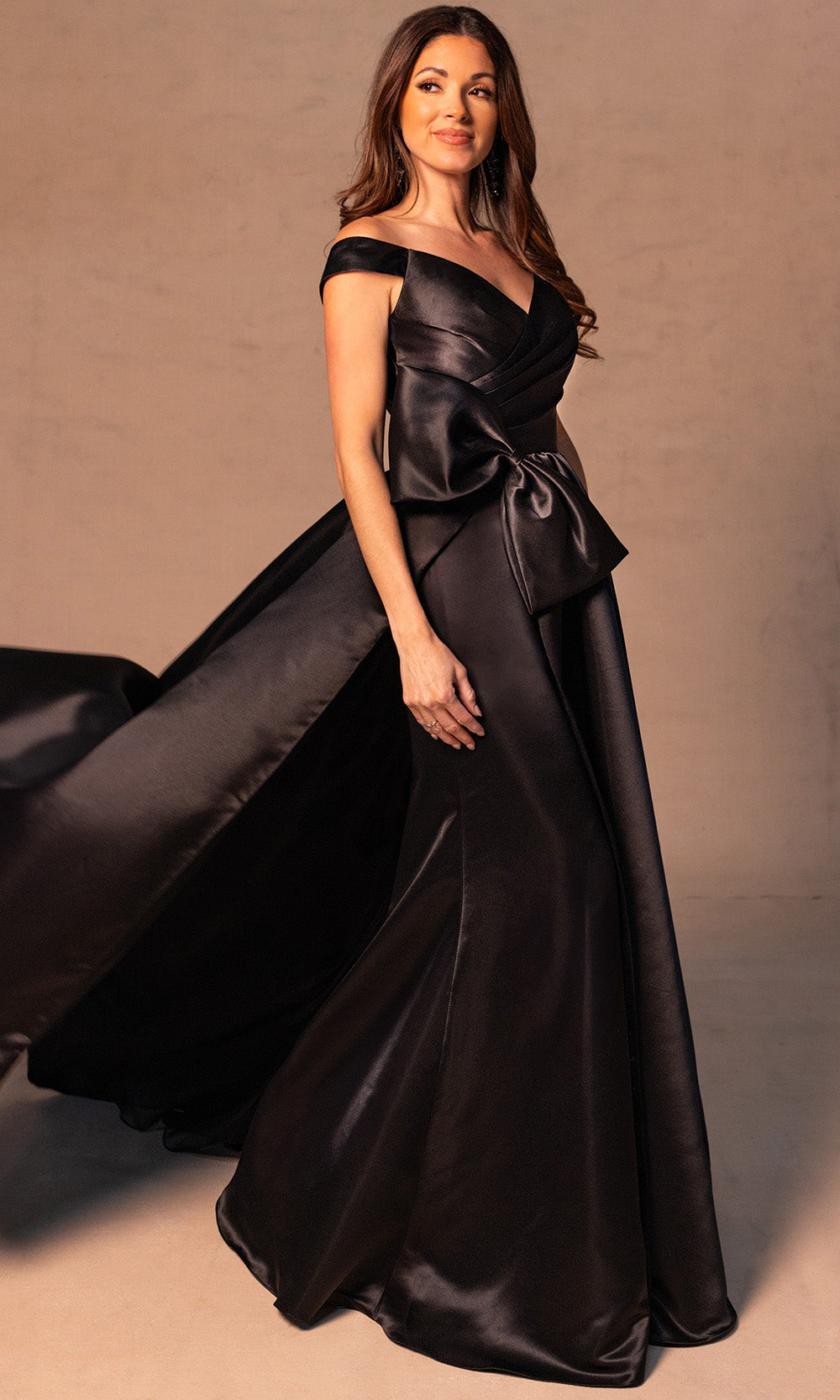 Rachel Allan RB8186 - Bow Detail Sweetheart Overskirt Gown Mother of the Bride Dresses
