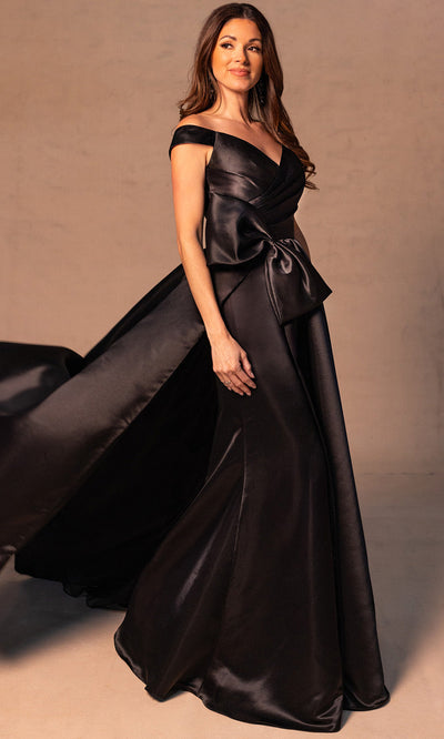 Rachel Allan RB8186 - Bow Detail Sweetheart Overskirt Gown Mother of the Bride Dresses