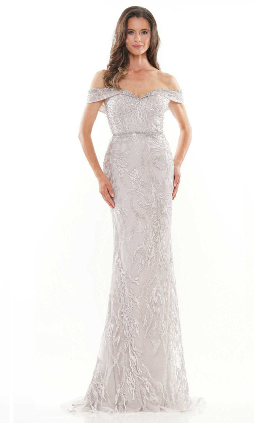 Rina di Montella RD2713-1 - Off Shoulder Sweetheart Embroidered Dress Mother of the Bride Dresses