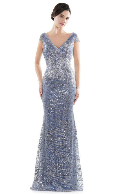 Rina di Montella RD2723-1 - Long Sequined Fitted Dress Mother of the Bride Dresses