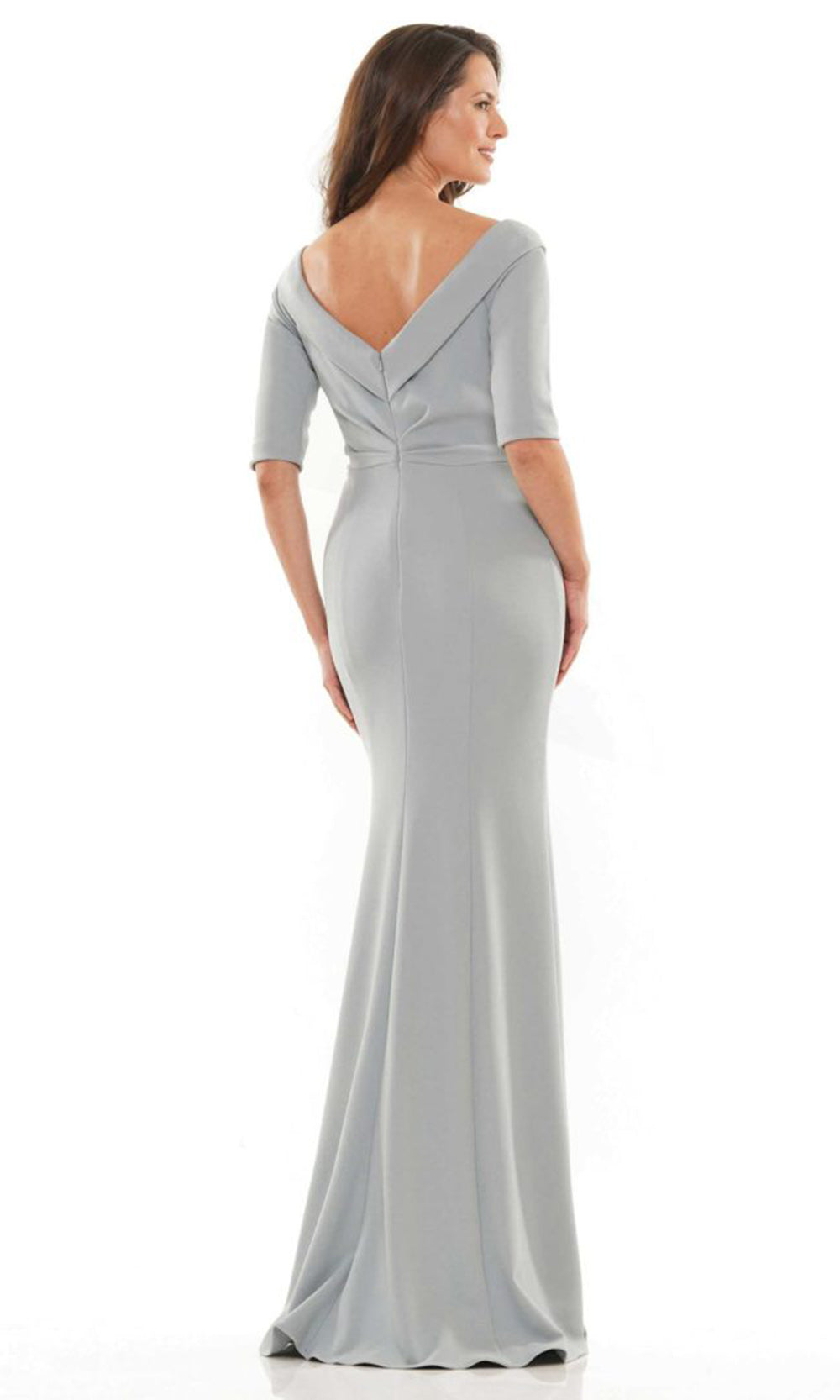 Rina di Montella RD2733-1 - Three-Quarter Sleeve Beaded Accent Dress Mother of the Bride Dresses
