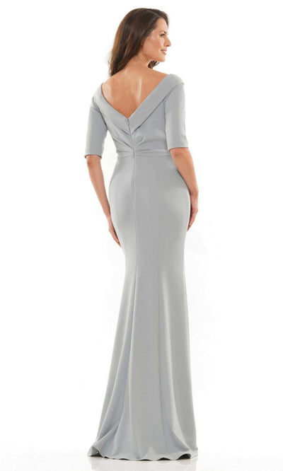 Rina di Montella RD2733-1 - Three-Quarter Sleeve Beaded Accent Dress Mother of the Bride Dresses