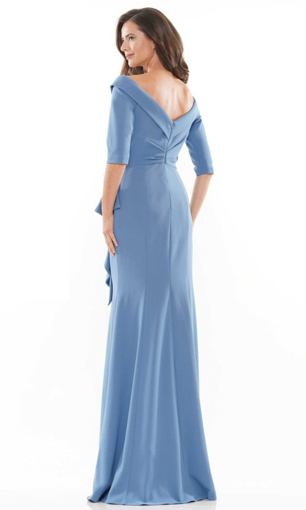 Rina di Montella RD2733-1 - Three-Quarter Sleeve Beaded Accent Dress Mother of the Bride Dresses