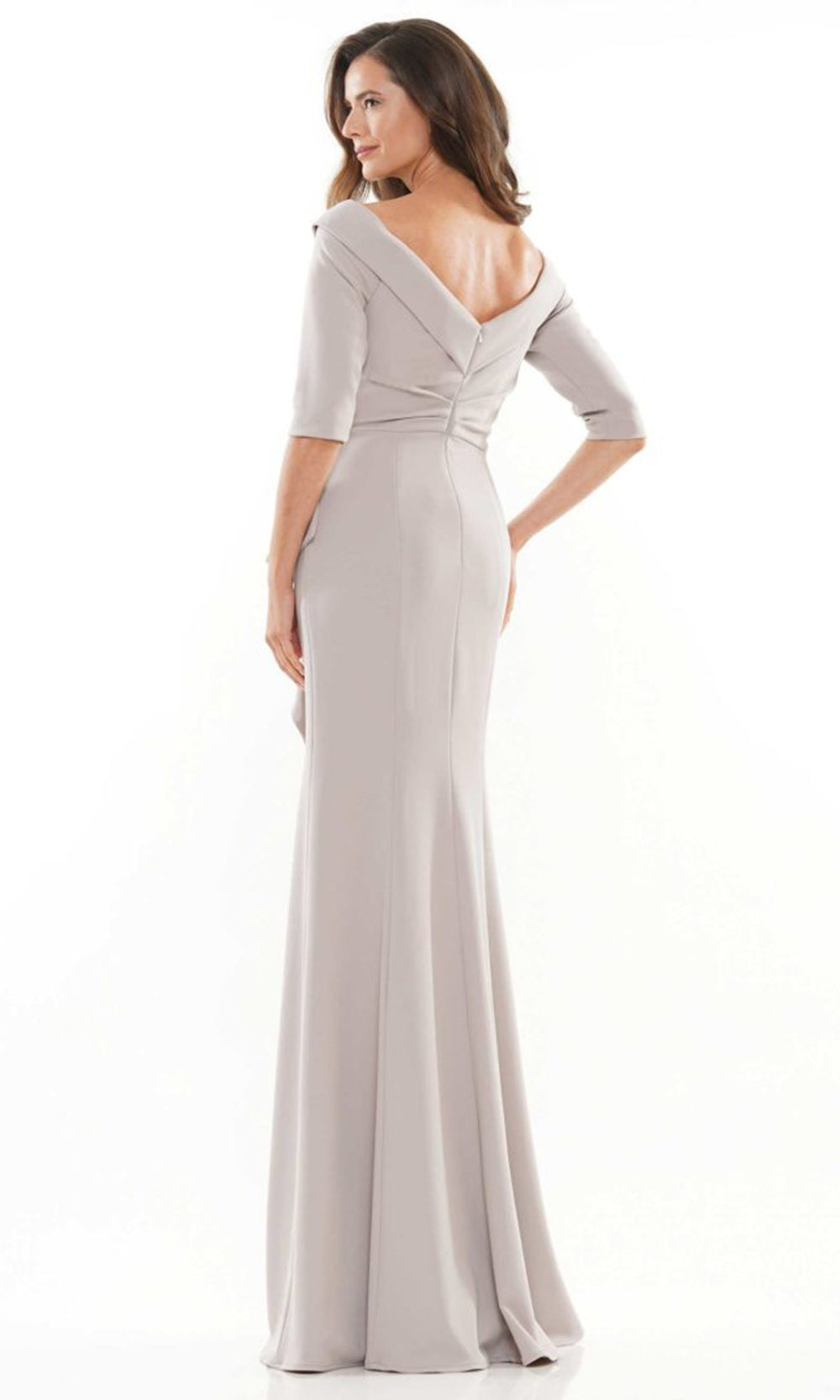 Rina di Montella RD2733-1 - Three-Quarter Sleeve Beaded Accent Dress Mother of the Bride Dresses
