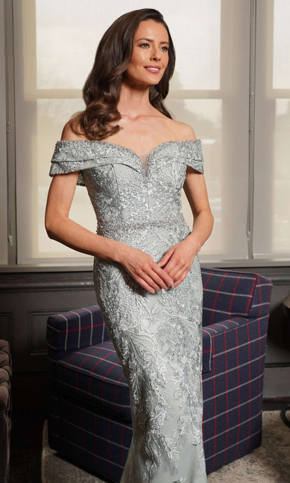 Rina di Montella RD2737-1 - Sheath Skirt Embroidered Sweetheart Dress Mother of the Bride Dresses