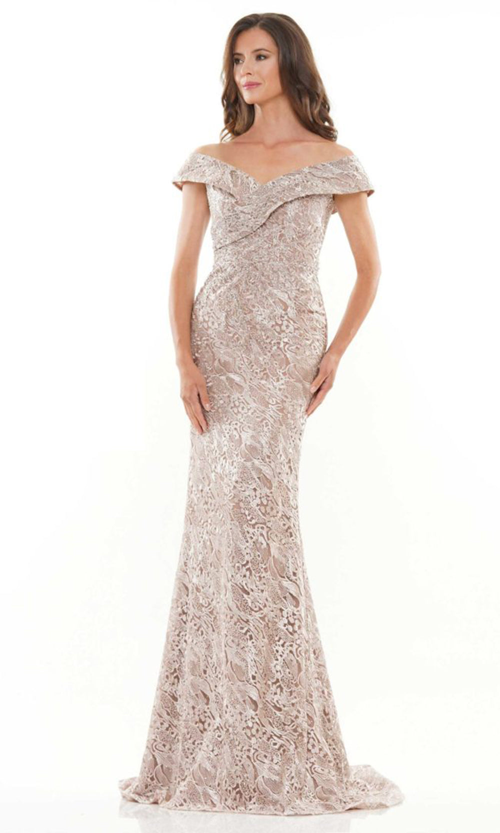 Rina di Montella RD2740-1 - Fitted Lace Sheath Evening Dress Mother of the Bride Dresses