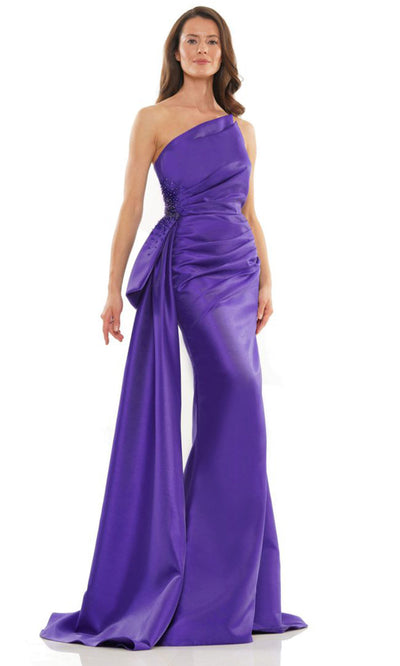 Rina di Montella RD2750-1 - Dupioni Strapless Side Draped Gown Formal Gowns