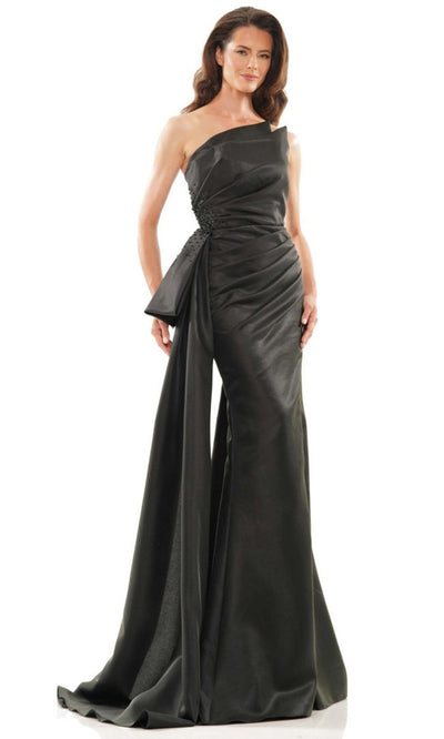 Rina di Montella RD2750-1 - Dupioni Strapless Side Draped Gown Formal Gowns