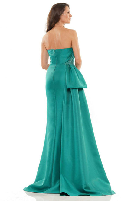 Rina di Montella RD2750-1 - Dupioni Strapless Side Draped Gown Formal Gowns
