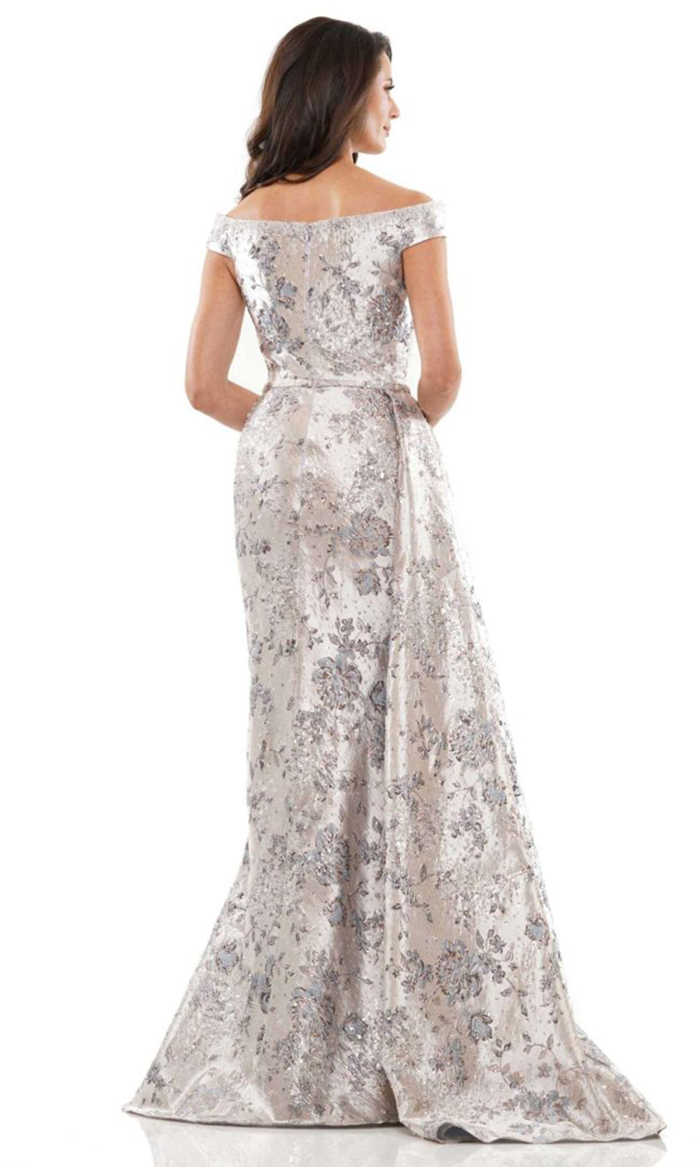 Rina di Montella RD2912-1 - Sweetheart Brocade Dress with Side Sash Mother of the Bride Dresses