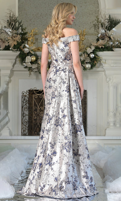 Rina di Montella RD2912-1 - Sweetheart Brocade Dress with Side Sash Mother of the Bride Dresses