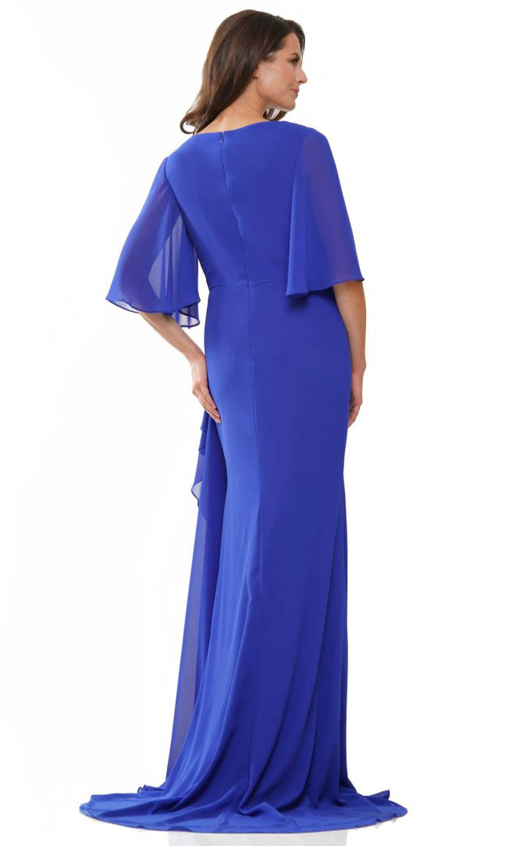 Rina di Montella RD2935-1 - Beaded Detail Ruched Chiffon Dress Mother of the Bride Dresses