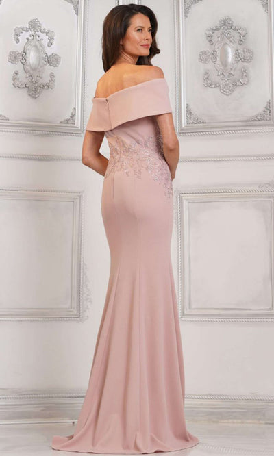 Rina di Montella RD3114-1 - Crepe Sheath Dress with Embroidery Mother of the Bride Dresses