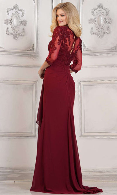 Rina di Montella RD3132-1 - Embroidered Cascade Sweetheart Formal Gown Mother of the Bride Dresses