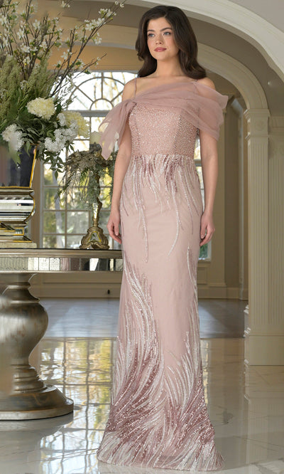 Rina di Montella RD3226-1 - Spaghetti Strap Fitted Gown with Beading Mother of the Bride Dresses