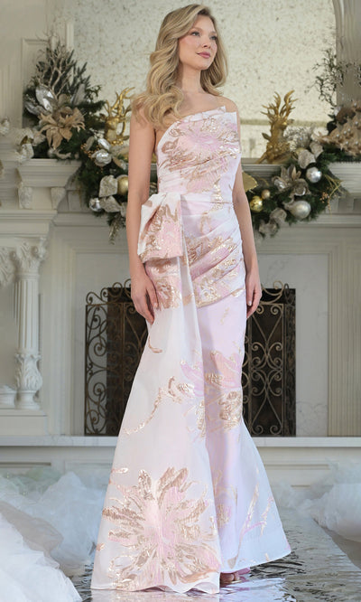 Rina di Montella RD3233-1 - Mermaid Skirt Strapless Asymmetric Dress Mother of the Bride Dresses