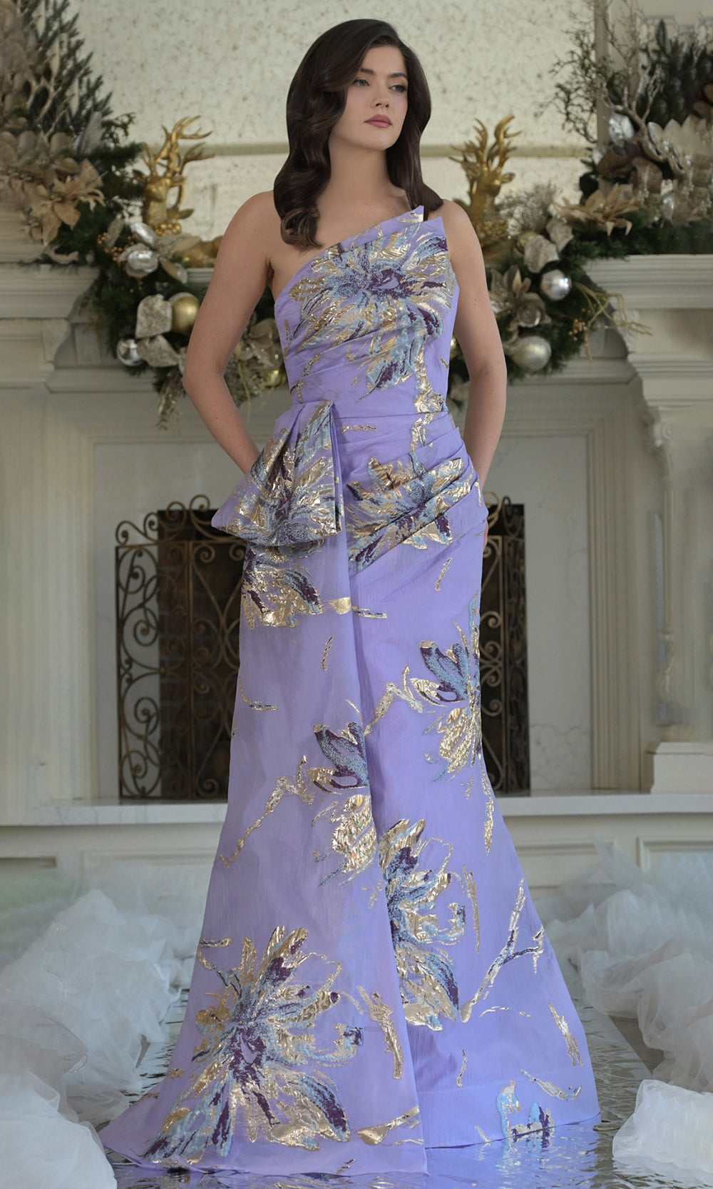 Rina di Montella RD3233-1 - Mermaid Skirt Strapless Asymmetric Dress Mother of the Bride Dresses