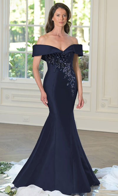 Rina di Montella RD3257-1 - Mermaid Skirt Seam Sculpted Dress Mother of the Bride Dresses