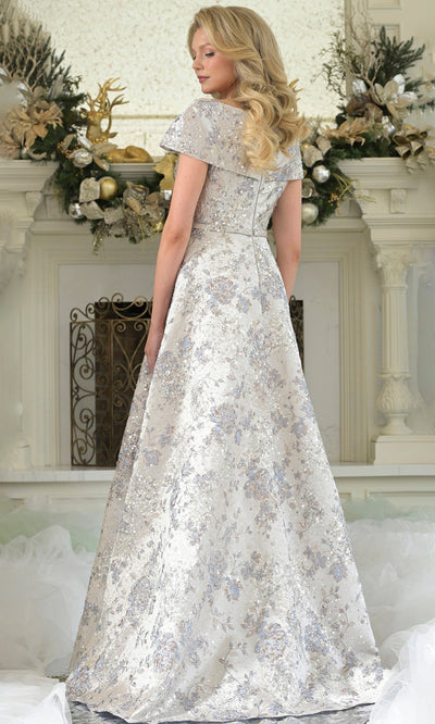 Rina di Montella RD3312-1 - A-Line Skirt Embellished Jacquard Dress Mother of the Bride Dresses