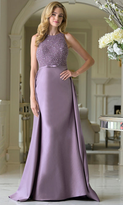 Rina di Montella RD3404-1 - Overskirt Jewel Neck Evening Gown Formal Gowns