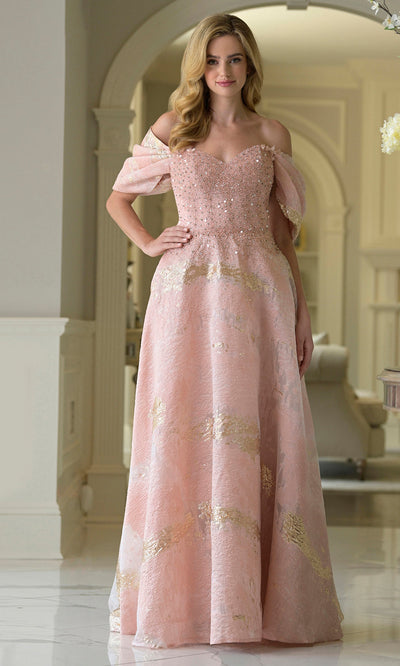 Rina di Montella RD3405-1 - Sweetheart Jeweled A-Line Gown Formal Gowns