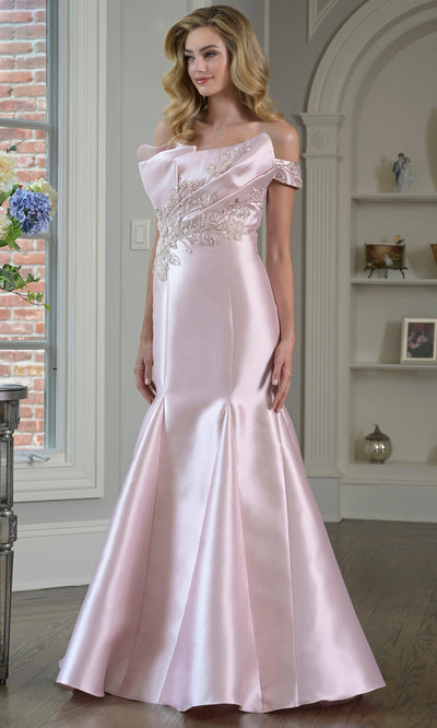 Rina di Montella RD3408 - Structured Ruffle Off Shoulder Gown Formal Gowns