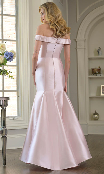 Rina di Montella RD3408-1 - Off Shoulder Seam Sculpted Evening Gown Formal Gowns