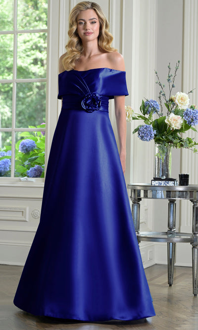 Rina di Montella RD3429 - A-line Formal Dress with Pleated Waist Formal Gowns