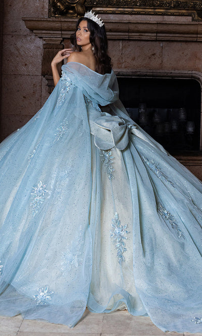 Rachel Allan RQ1166 - Basque Waist Sweetheart Gown with Appliques Quinceanera Dresses