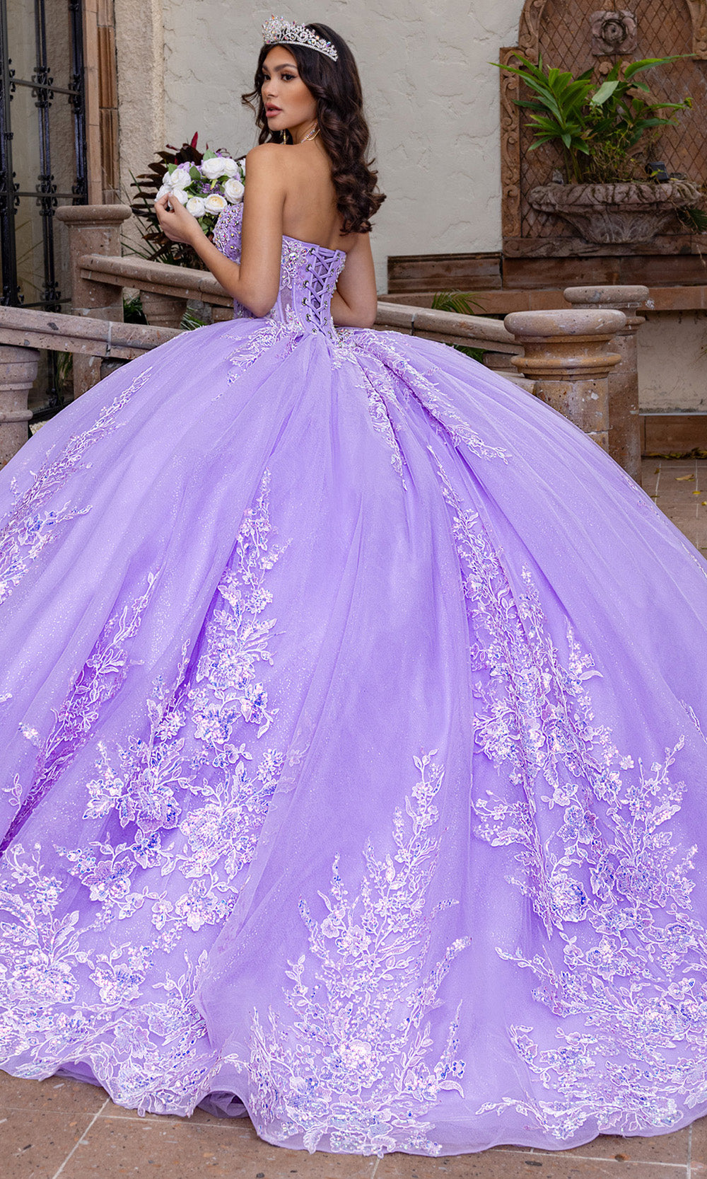 Rachel Allan RQ1169 - Long Tulle, Glitter Tulle Ballgown Dress Rachel Allan RQ1169 - Long Tulle, Glitter Tulle Ballgown Dress