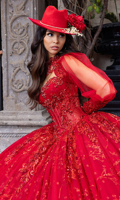 Rachel Allan RQ1172 - Corset Quinceanera Gown with Beaded Detail Quinceanera Dresses