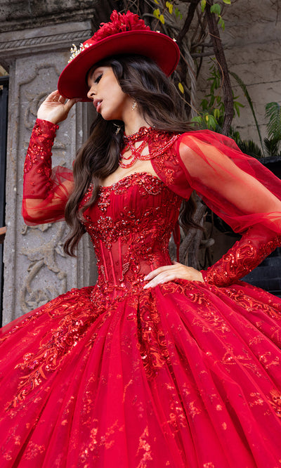Rachel Allan RQ1172 - Corset Quinceanera Gown with Beaded Detail Quinceanera Dresses