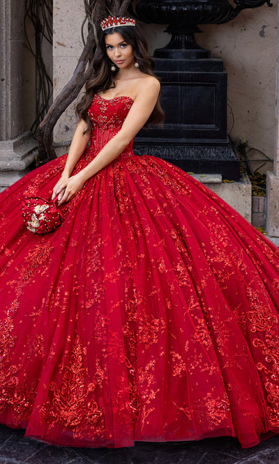 Rachel Allan RQ1172 - Corset Quinceanera Gown with Beaded Detail Quinceanera Dresses