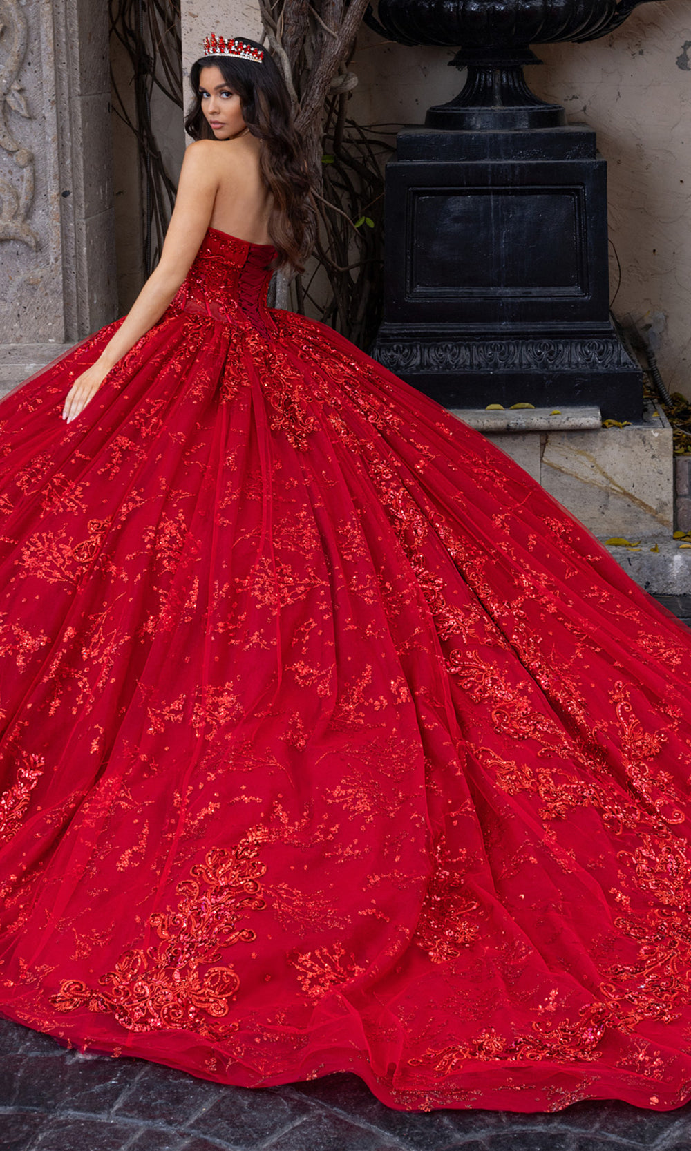 Rachel Allan RQ1172 - Corset Quinceanera Gown with Beaded Detail Quinceanera Dresses