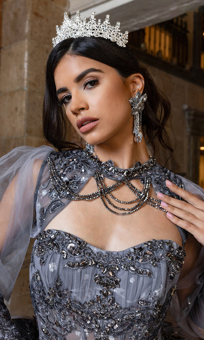 Rachel Allan RQ1172 - Corset Quinceanera Gown with Beaded Detail Quinceanera Dresses